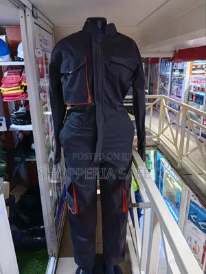 Grey Cargo Work Overalls