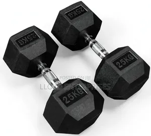 Dumbbell za Hexagonal 50kg (Jozi ya 25kg)