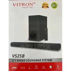 Vitron V52SB 2.1 Soundbar na Subwoofer - Remote ya Bluetooth