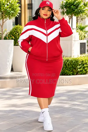 Set ya Mavazi na Koti ya Pamba ya Mtindo kwa Size Kubwa (XL-5XL)