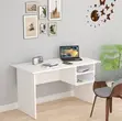 Office Desk / Study Desk with Open Drawers - White - 2