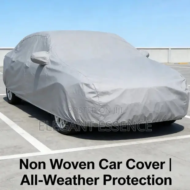 Universal Grey Car Cover - Demio, Vitz Quality - Fleece Lined - 1