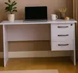 Ofisi ya Karani Nyeupe ya 120cm yenye Droo - 3