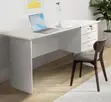 Ofisi ya Karani Nyeupe ya 120cm yenye Droo - 5