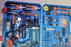 Makita 710W Corded Impact Drill na Seti ya Zana 117-Piece