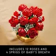 LEGO Icons Bouquet of Roses Building Set - 5