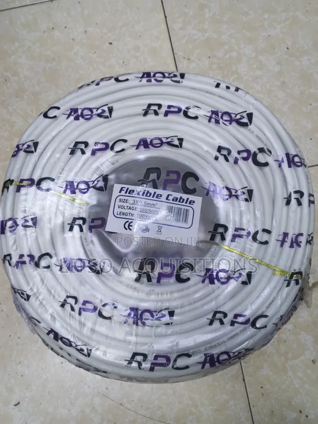 Kebo ya Umeme Flexible 3x2.5mm² - 100 Yards | 300/500V - 1