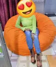 Vifuko Vikubwa vya Maharage vya Rangi ya Chungwa - 1