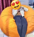 Vifuko Vikubwa vya Maharage vya Rangi ya Chungwa - 2