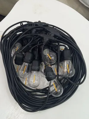 20M Outdoor LED String Lights with Bulbs