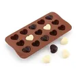15-Slot Silicone Mould for Chocolate, Candy, Ice Cream, Ice Cubes - 1