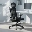 Ergonomic Swivel Office Chair - Black - 1