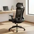 Ergonomic Swivel Office Chair - Black - 4