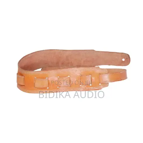 Pure Leather Bass Guitar Strap - 1
