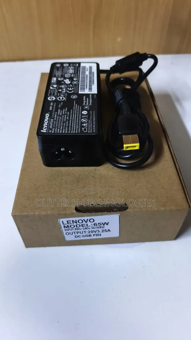 Lenovo USB Laptop Charger 65W (20V 3.25A) - 1