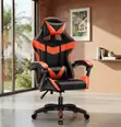 Kiti cha Ofisi cha Ngozi chenye Kiti cha Juu cha Ergonomic - 5