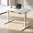 Height Adjustable Electric Desk - White - 1
