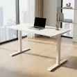 Height Adjustable Electric Desk - White - 2