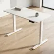 Height Adjustable Electric Desk - White - 4