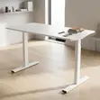 Height Adjustable Electric Desk - White - 5
