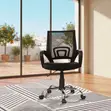 Viti Vipya vya Ofisi Nyeusi vya Karani (Mid Backrest) - 3