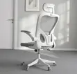 High Back Gray Swivel Office Chair - 5
