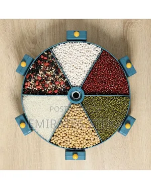 6-Grid 360° Rotating Cereal Dispenser