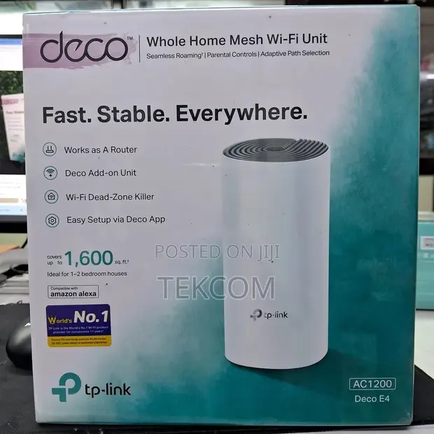 TP-Link Deco E4 AC1200 Wi-Fi System (1-Pack) - 1