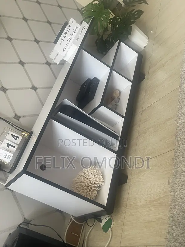 White TV Stand - 1