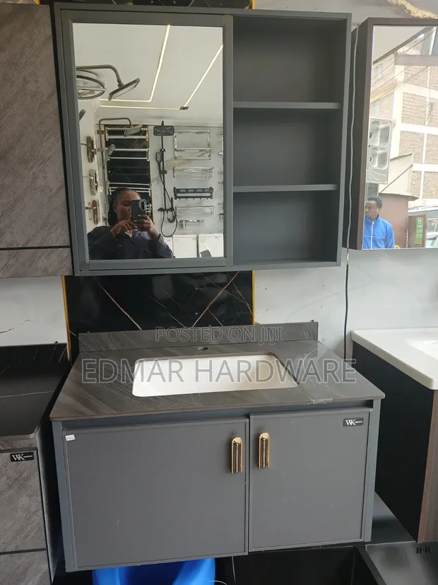 80cm Cabinet with Granite Top - 1