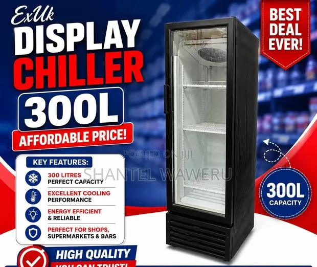 Exuk 300L Chiller/Display Fridge - 1