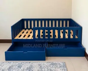 Toddler Bed with Safety Barrier Enclosure