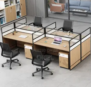 4-Seater Office Workstation Table