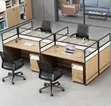 4-Seater Office Workstation Table - 1