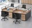 4-Seater Office Workstation Table - 3