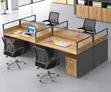 4-Seater Office Workstation Table - 4