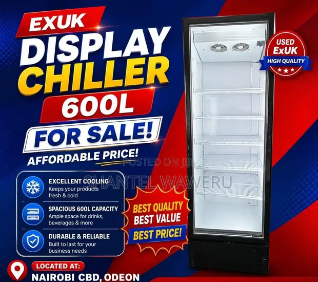 Durable 600L Display Refrigerator - 1