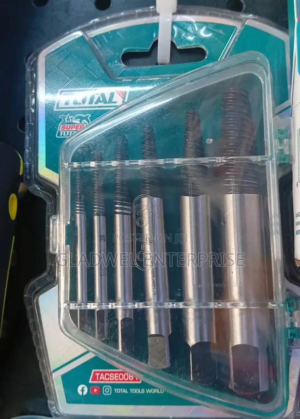 Total 6pcs Screw Extractor Set - 1