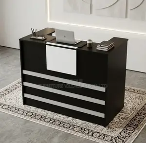 1.2m Wooden Modern Reception Desk