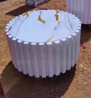 Meza ya Mviringo ya Marumaru ya Kifahari