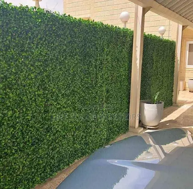 Realistic Green Artificial Hedge Panels - 1
