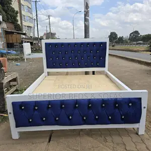 Kitanda cha Mocket cha Bluu cha Tufted cha 5x6