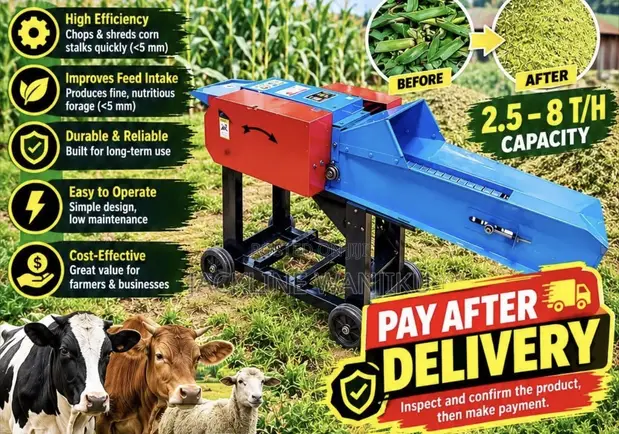 Corn Stalks Silage Chopper Machine - New Animal Feed Silage Machine - 1