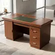 1.2m Mahogany Executive Office Desk - 3