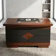 1.2m Mahogany Executive Office Desk - 5