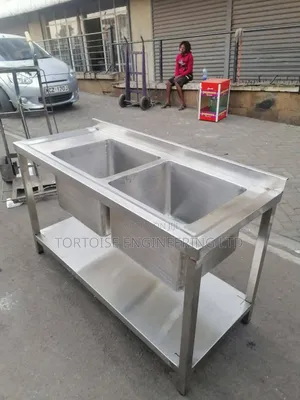 Commercial Double Sink - Stainless Steel (1200x600x850mm)