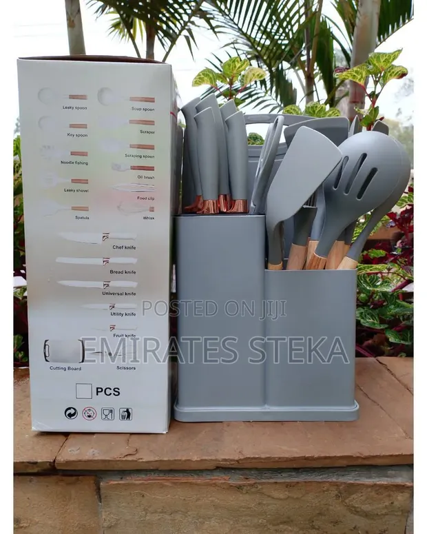 Seti ya Vifuniko vya Silicone vya Mtendaji Vipande 19 - Grey - 1