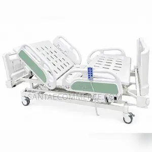 Electric Adjustable Hospital Patient Bed with Safety Rails