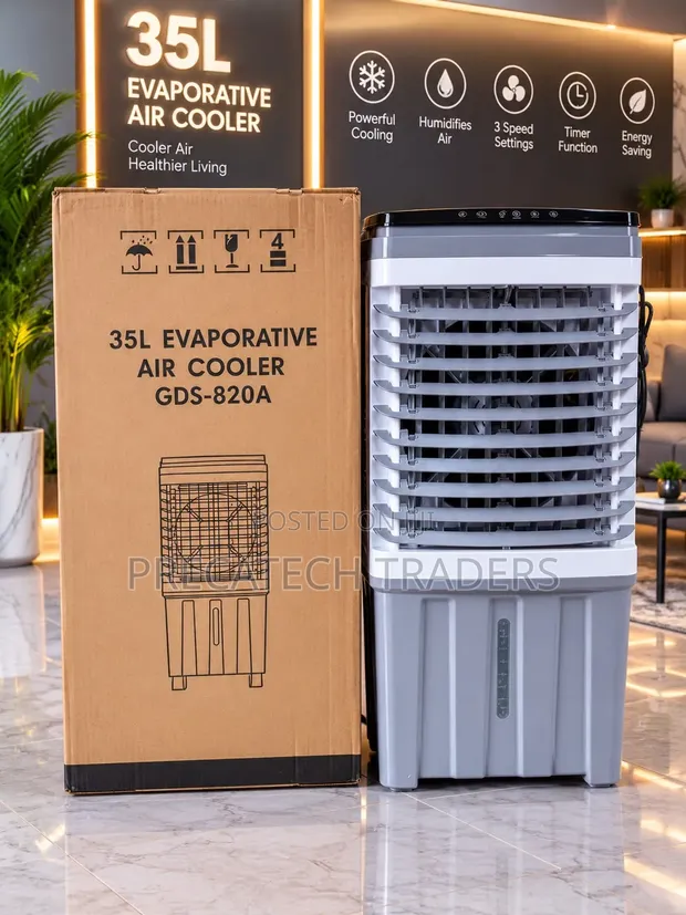 35L Air Cooler na Humidifier - Nyumbani & Ofisi - 1