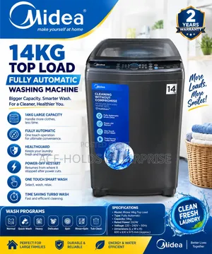 Midea 14kg Mashine ya Kufulia Otomatiki Juu